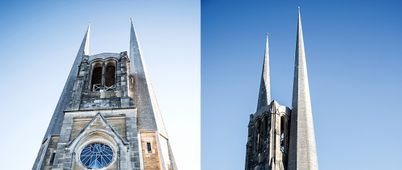Historische Dachsanierung – auf der Batman-Kirche