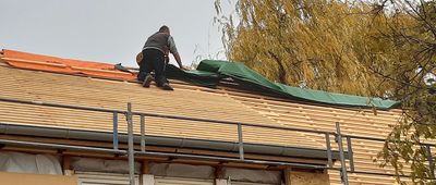 Notdach von Klöber: ein Rettungsschirm für Baustellen